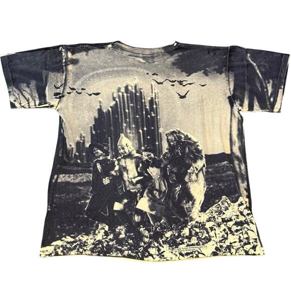 Vintage 90s The Wizard of Oz Stanley Desantis AOP Double Sided Shirt Adult Large - Picture 2 of 6